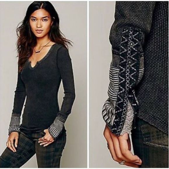 Free People Tops - Free People Kyoto Cuff Thermal Top